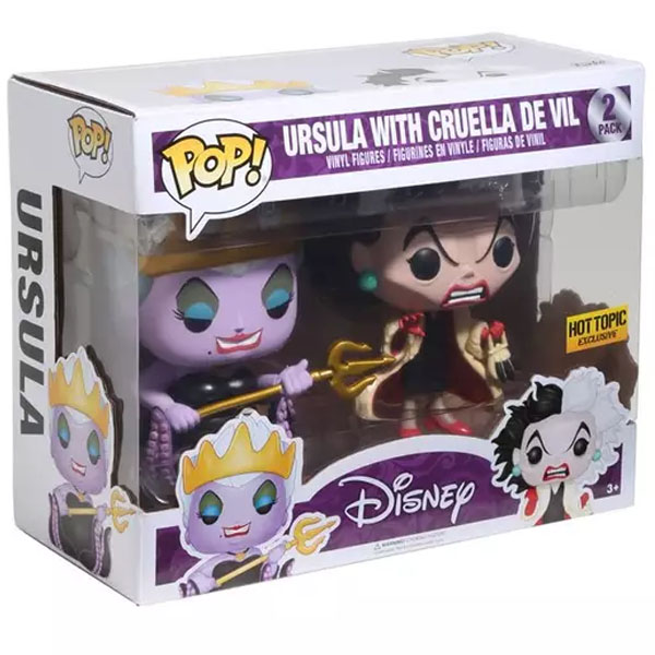 Funko POP Disney Villains Ursula with Cruella De Vil Exclusive Figure 2 Pack